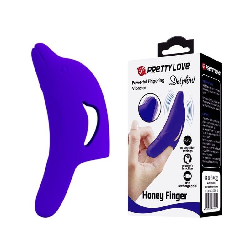 Finger - naprstak sa vibracijom | Delfin Lila