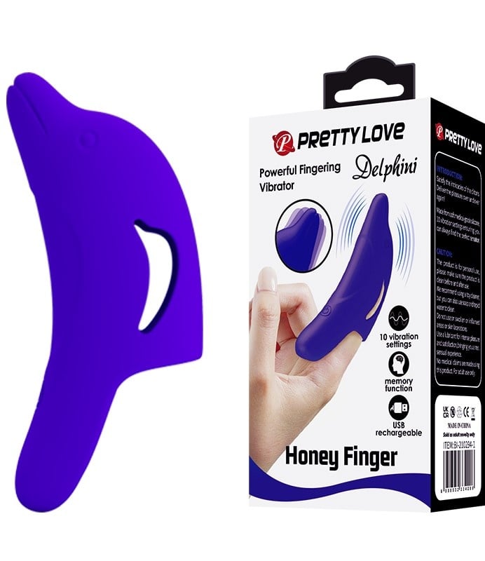 Finger - naprstak sa vibracijom | Delfin Lila