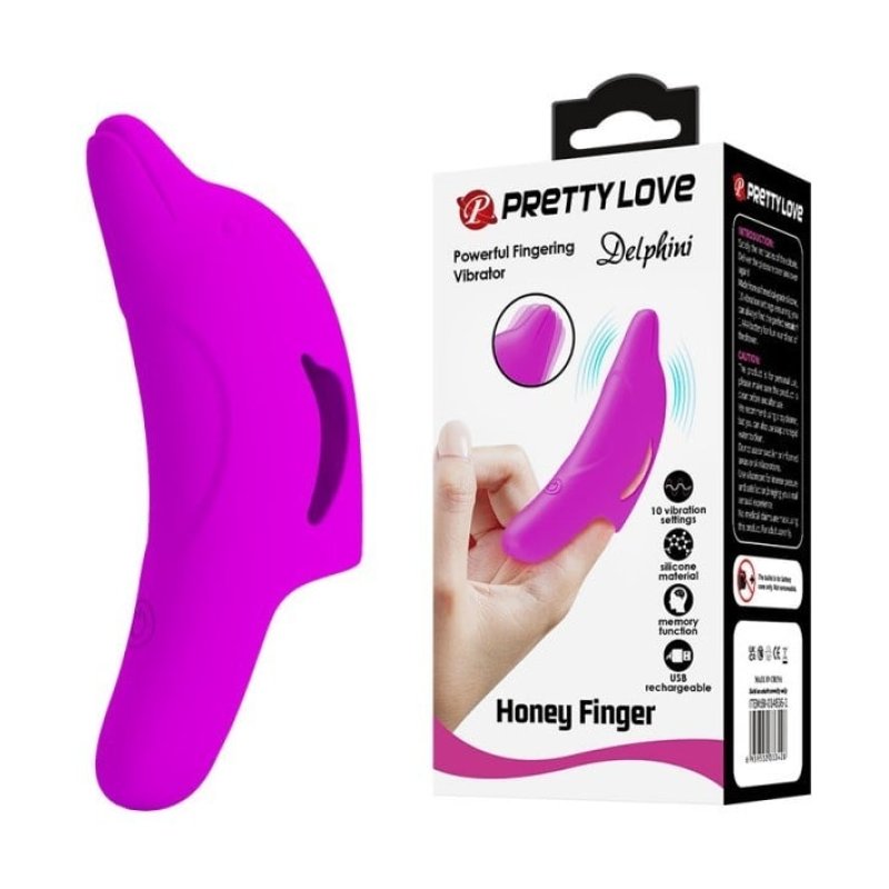 Finger - naprstak sa vibracijom | Delfin Pink