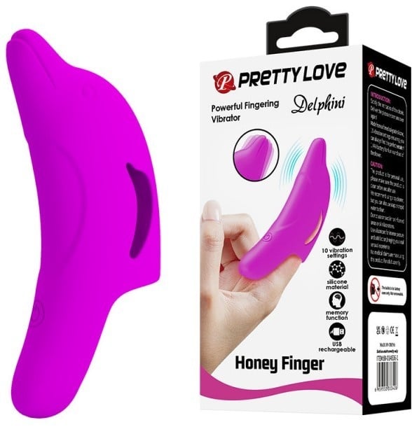 Finger - naprstak sa vibracijom | Delfin Pink