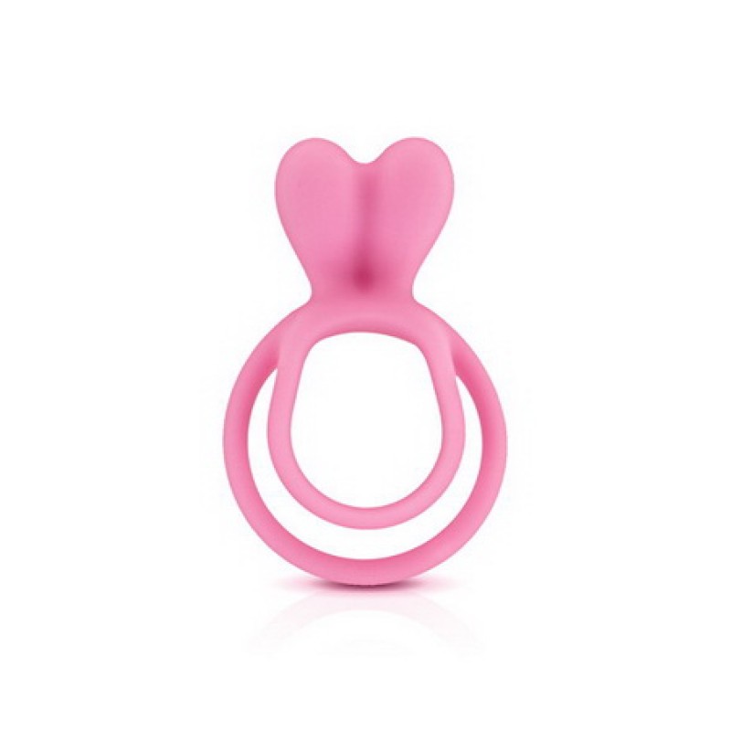Double cock ring pink