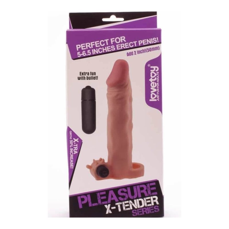 Navlaka za penis sa vibracijom | X-Tender Flesh
