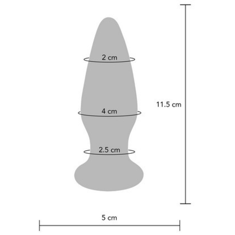 Shining vibro glass plug